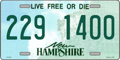 NH license plate 2291400