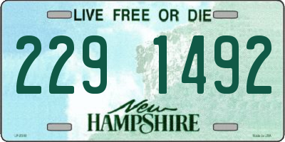 NH license plate 2291492