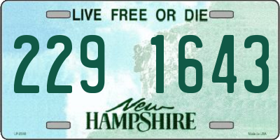 NH license plate 2291643