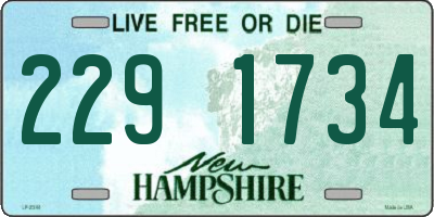 NH license plate 2291734