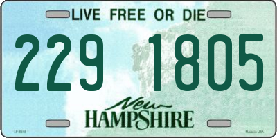 NH license plate 2291805