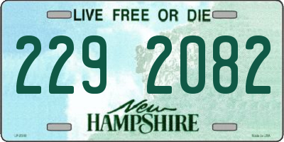 NH license plate 2292082