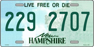 NH license plate 2292707