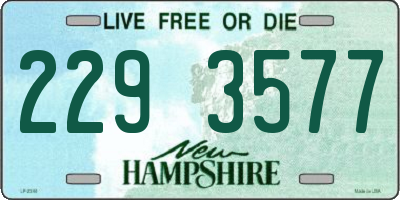 NH license plate 2293577