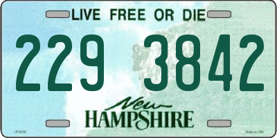 NH license plate 2293842