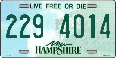 NH license plate 2294014