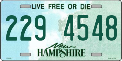NH license plate 2294548