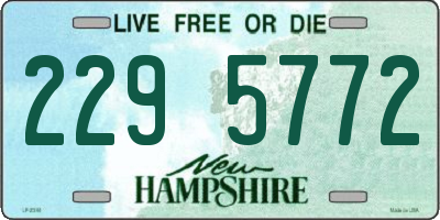 NH license plate 2295772