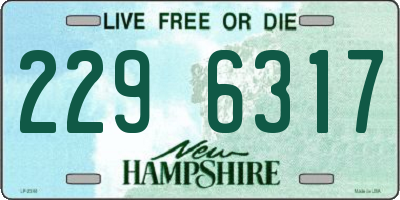 NH license plate 2296317