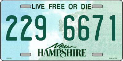 NH license plate 2296671