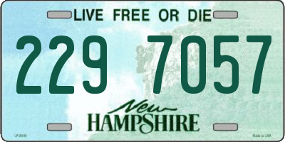 NH license plate 2297057