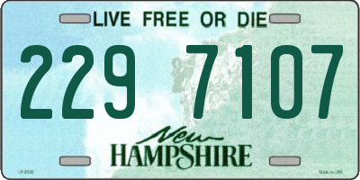 NH license plate 2297107