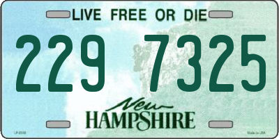 NH license plate 2297325