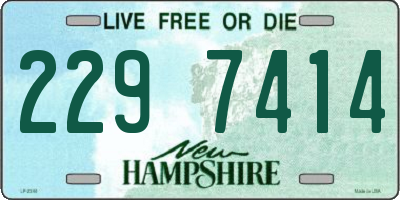 NH license plate 2297414