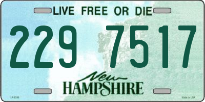 NH license plate 2297517