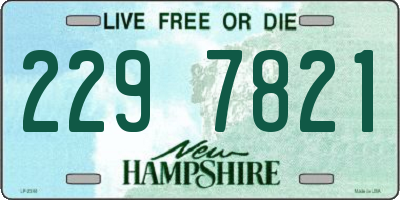 NH license plate 2297821