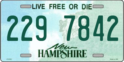 NH license plate 2297842