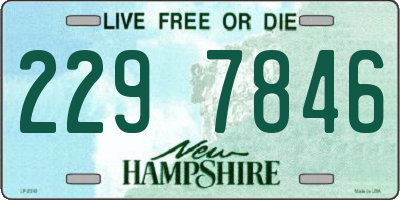 NH license plate 2297846