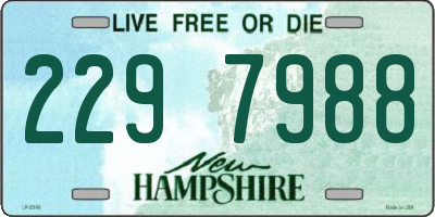 NH license plate 2297988