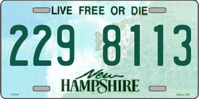 NH license plate 2298113