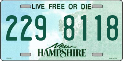 NH license plate 2298118