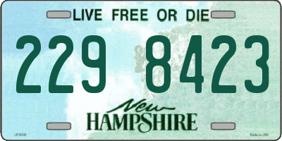 NH license plate 2298423