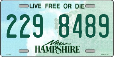 NH license plate 2298489