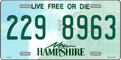 NH license plate 2298963