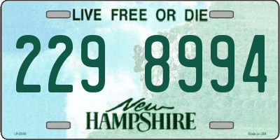 NH license plate 2298994