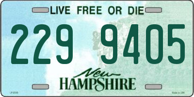 NH license plate 2299405