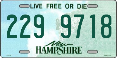 NH license plate 2299718