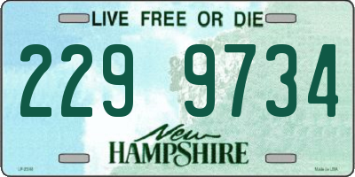 NH license plate 2299734