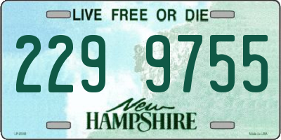 NH license plate 2299755