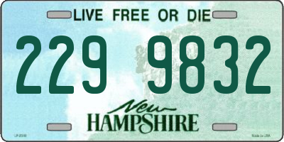 NH license plate 2299832