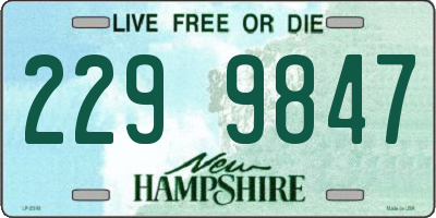 NH license plate 2299847