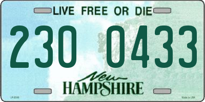 NH license plate 2300433