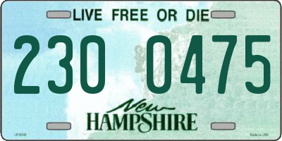NH license plate 2300475