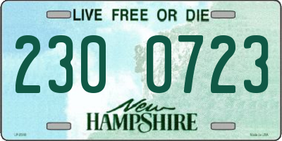 NH license plate 2300723