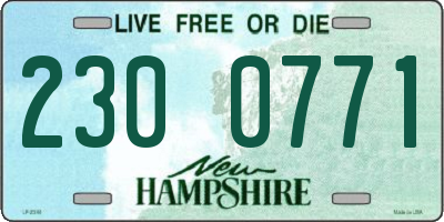 NH license plate 2300771