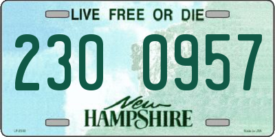 NH license plate 2300957