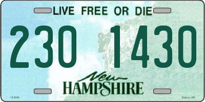 NH license plate 2301430