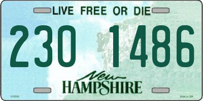 NH license plate 2301486