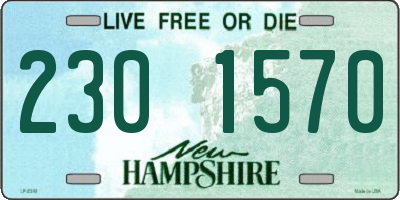 NH license plate 2301570