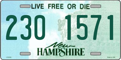 NH license plate 2301571