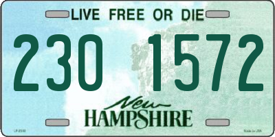 NH license plate 2301572