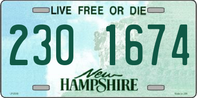 NH license plate 2301674