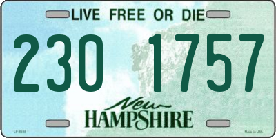 NH license plate 2301757