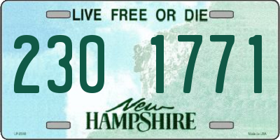 NH license plate 2301771