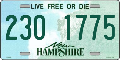 NH license plate 2301775