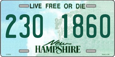 NH license plate 2301860